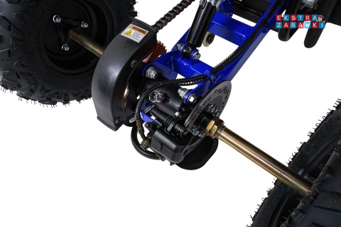 Niebieski quad spalinowy WILDPEAK 110cc - jednocylindrowy, czterosuw, pompowane opony, rozrusznik [ATV006]