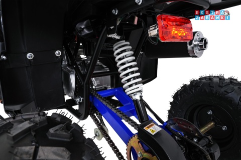 Niebieski quad spalinowy WILDPEAK 110cc - jednocylindrowy, czterosuw, pompowane opony, rozrusznik [ATV006]
