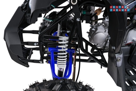 Niebieski quad spalinowy WILDPEAK 110cc - jednocylindrowy, czterosuw, pompowane opony, rozrusznik [ATV006]