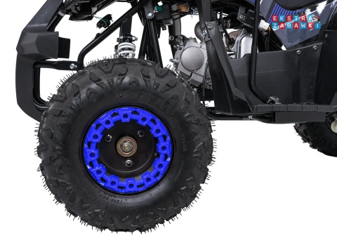 Niebieski quad spalinowy WILDPEAK 110cc - jednocylindrowy, czterosuw, pompowane opony, rozrusznik [ATV006]