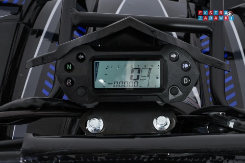 Niebieski quad spalinowy WILDPEAK 110cc - jednocylindrowy, czterosuw, pompowane opony, rozrusznik [ATV006]
