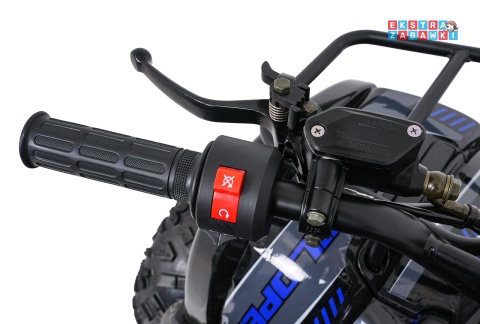 Niebieski quad spalinowy WILDPEAK 110cc - jednocylindrowy, czterosuw, pompowane opony, rozrusznik [ATV006]