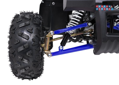 Niebieski quad spalinowy WILDPEAK 110cc - jednocylindrowy, czterosuw, pompowane opony, rozrusznik [ATV006]
