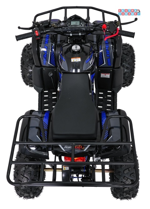 Niebieski quad spalinowy WILDPEAK 110cc - jednocylindrowy, czterosuw, pompowane opony, rozrusznik [ATV006]