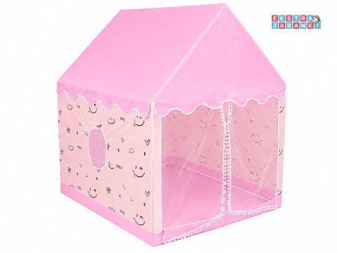 Pastelowy domek marzeń dla dziewczynki namiot do zabawy 120x100x130 [ZA6156]