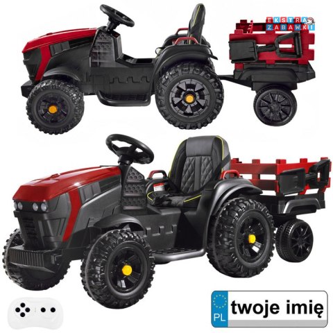 Traktor na akumulator dla dzieci +przyczepa PA0240