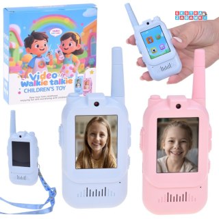 Zestaw 2x krótkofalówki dla dzieci Walkie Talkie - Video LCD 2" Kamera [ZA6160]
