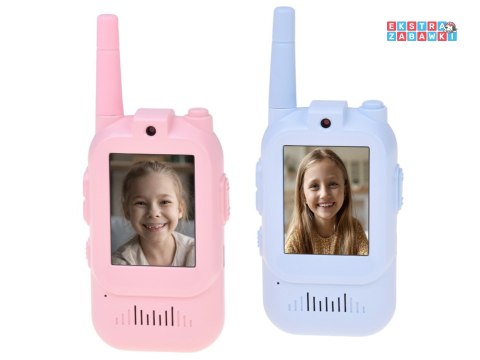 Zestaw 2x krótkofalówki dla dzieci Walkie Talkie - Video LCD 2" Kamera [ZA6160]