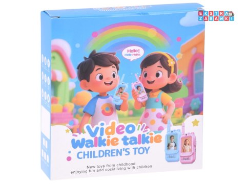 Zestaw 2x krótkofalówki dla dzieci Walkie Talkie - Video LCD 2" Kamera [ZA6160]