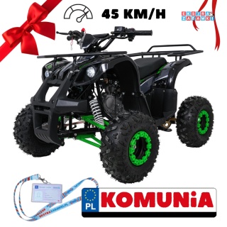 Zielony quad spalinowy WILDPEAK 110cc - jednocylindrowy, czterosuw, pompowane opony, rozrusznik [ATV006]