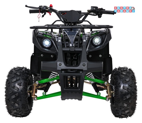 Zielony quad spalinowy WILDPEAK 110cc - jednocylindrowy, czterosuw, pompowane opony, rozrusznik [ATV006]