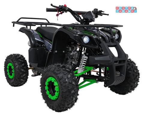 Zielony quad spalinowy WILDPEAK 110cc - jednocylindrowy, czterosuw, pompowane opony, rozrusznik [ATV006]