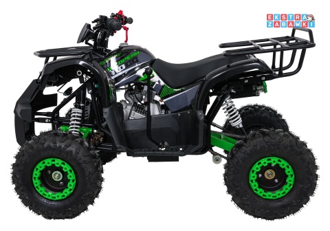 Zielony quad spalinowy WILDPEAK 110cc - jednocylindrowy, czterosuw, pompowane opony, rozrusznik [ATV006]