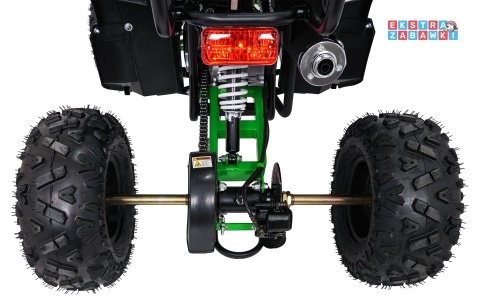 Zielony quad spalinowy WILDPEAK 110cc - jednocylindrowy, czterosuw, pompowane opony, rozrusznik [ATV006]