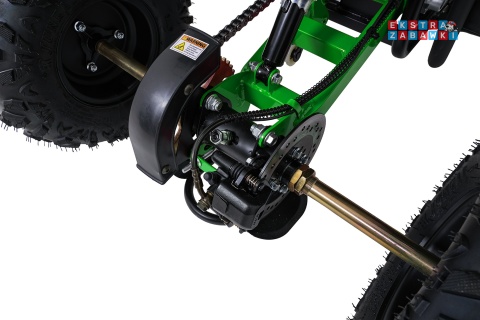 Zielony quad spalinowy WILDPEAK 110cc - jednocylindrowy, czterosuw, pompowane opony, rozrusznik [ATV006]
