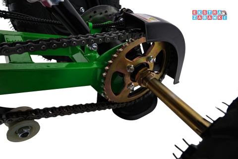 Zielony quad spalinowy WILDPEAK 110cc - jednocylindrowy, czterosuw, pompowane opony, rozrusznik [ATV006]