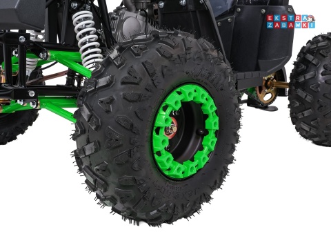 Zielony quad spalinowy WILDPEAK 110cc - jednocylindrowy, czterosuw, pompowane opony, rozrusznik [ATV006]