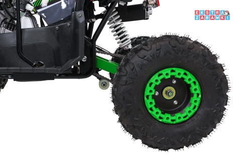 Zielony quad spalinowy WILDPEAK 110cc - jednocylindrowy, czterosuw, pompowane opony, rozrusznik [ATV006]