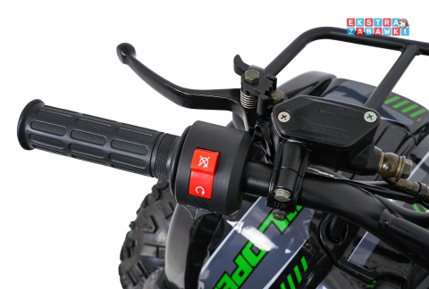 Zielony quad spalinowy WILDPEAK 110cc - jednocylindrowy, czterosuw, pompowane opony, rozrusznik [ATV006]