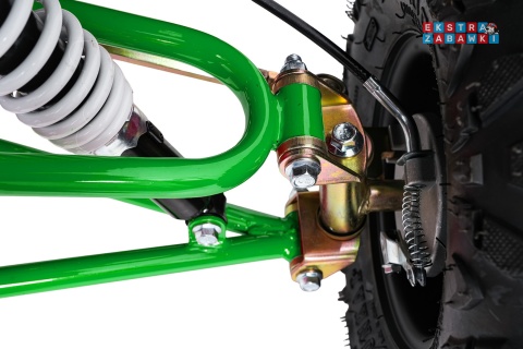Zielony quad spalinowy WILDPEAK 110cc - jednocylindrowy, czterosuw, pompowane opony, rozrusznik [ATV006]