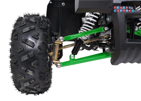 Zielony quad spalinowy WILDPEAK 110cc - jednocylindrowy, czterosuw, pompowane opony, rozrusznik [ATV006]