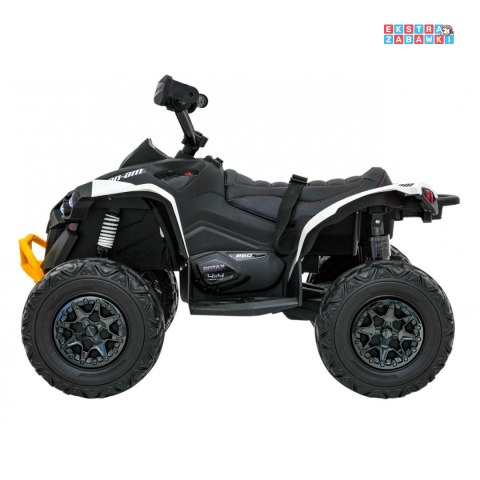 [outlet] Biały Quad Maverick ATV na akumulator - 4x45W, 12V/10Ah, pilot, pokrowiec, LED, EVA [CA002]