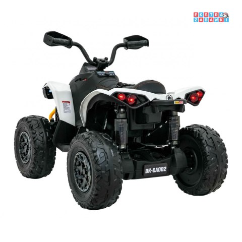 [outlet] Biały Quad Maverick ATV na akumulator - 4x45W, 12V/10Ah, pilot, pokrowiec, LED, EVA [CA002]