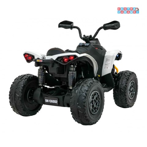 [outlet] Biały Quad Maverick ATV na akumulator - 4x45W, 12V/10Ah, pilot, pokrowiec, LED, EVA [CA002]