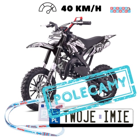 [DB701SE] Motocykl spalinowy STORM 49CC jednocylindrowy dwusuwowy - czarny [S]