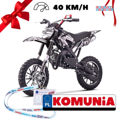 [DB701SE] Motocykl spalinowy STORM 49CC jednocylindrowy dwusuwowy - czarny [S]