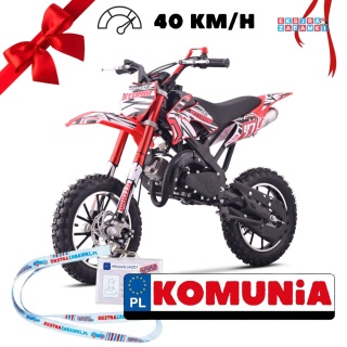 [DB701SE] Motocykl spalinowy STORM 49CC jednocylindrowy dwusuwowy - czerwony [S]