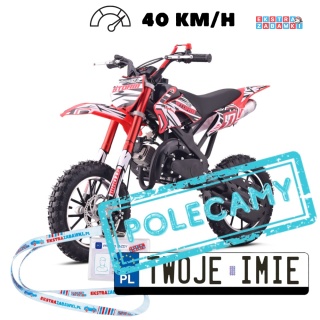 Motocykl spalinowy STORM 49CC jednocylindrowy dwusuwowy czerwony [DB701SE]