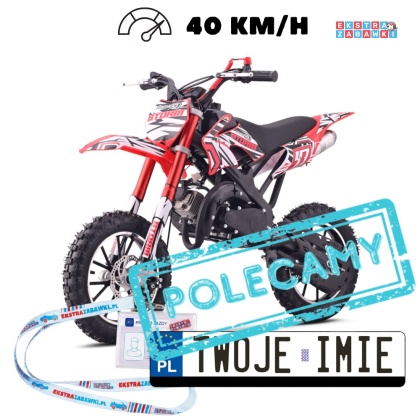 Motocykl spalinowy STORM 49CC jednocylindrowy dwusuwowy czerwony [DB701SE]