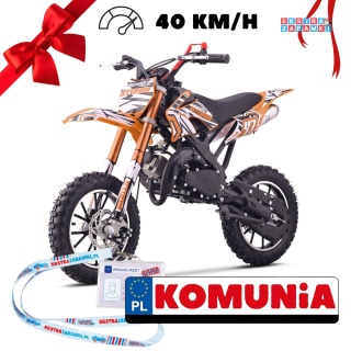 [DB701SE] Motocykl spalinowy STORM 49CC jednocylindrowy dwusuwowy - pomarańczowy [S]