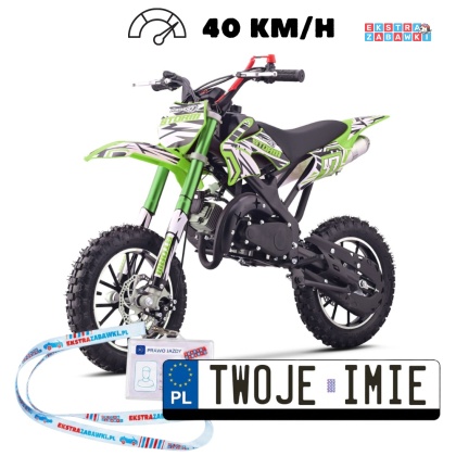 [DB701SE] Motocykl spalinowy STORM 49CC jednocylindrowy dwusuwowy - zielony [S]