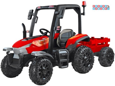 Duży Traktor z przyczepą 4x4+ pilot światło PA0266