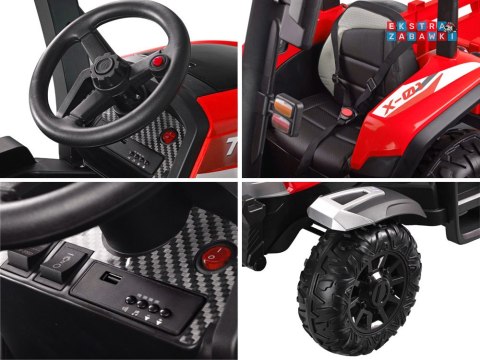 Duży Traktor z przyczepą 4x4+ pilot światło PA0266
