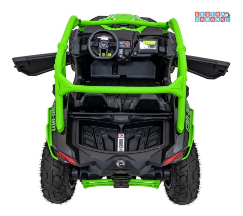 Maverick Turbo RR STRONG buggy na akumulator dwuosobowy - zielony, 2x320W 24V/20Ah, ciche silniki, pompowane koła [CA001.STRONG]