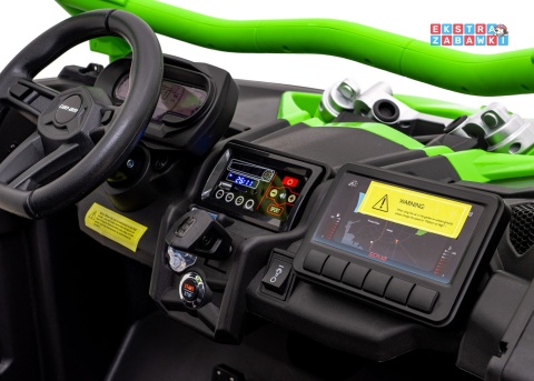 Maverick Turbo RR STRONG buggy na akumulator dwuosobowy - zielony, 2x320W 24V/20Ah, ciche silniki, pompowane koła [CA001.STRONG]