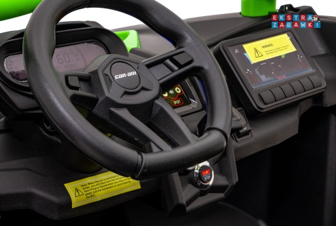 Maverick Turbo RR STRONG buggy na akumulator dwuosobowy - zielony, 2x320W 24V/20Ah, ciche silniki, pompowane koła [CA001.STRONG]