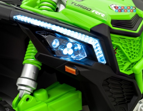Maverick Turbo RR STRONG buggy na akumulator dwuosobowy - zielony, 2x320W 24V/20Ah, ciche silniki, pompowane koła [CA001.STRONG]