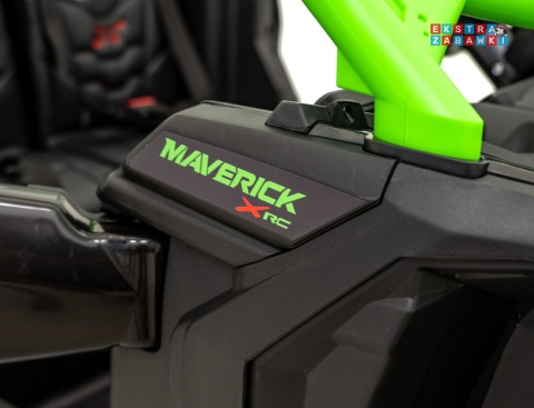 Maverick Turbo RR STRONG buggy na akumulator dwuosobowy - zielony, 2x320W 24V/20Ah, ciche silniki, pompowane koła [CA001.STRONG]