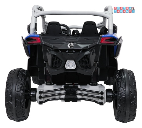 Maverick Turbo RR buggy na akumulator 4x4 - niebieski, 4x200W 24V/14Ah, koła EVA, ekoskóra, LED [DK-CA001.NEW]