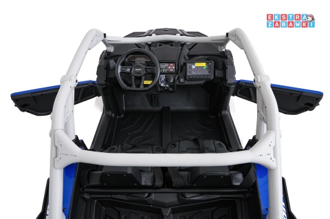 Maverick Turbo RR buggy na akumulator 4x4 - niebieski, 4x200W 24V/14Ah, koła EVA, ekoskóra, LED [DK-CA001.NEW]