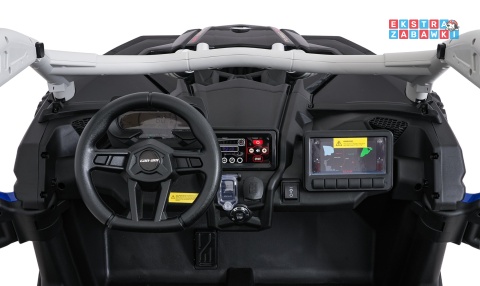 Maverick Turbo RR buggy na akumulator 4x4 - niebieski, 4x200W 24V/14Ah, koła EVA, ekoskóra, LED [DK-CA001.NEW]
