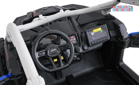 Maverick Turbo RR buggy na akumulator 4x4 - niebieski, 4x200W 24V/14Ah, koła EVA, ekoskóra, LED [DK-CA001.NEW]