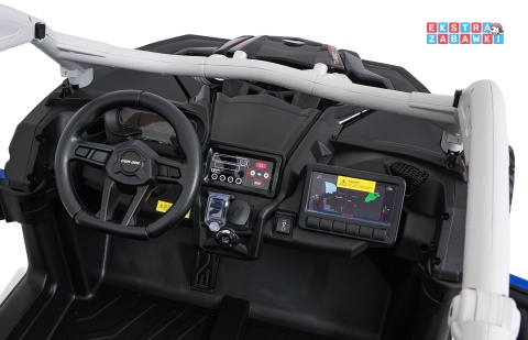 Maverick Turbo RR buggy na akumulator 4x4 - niebieski, 4x200W 24V/14Ah, koła EVA, ekoskóra, LED [DK-CA001.NEW]