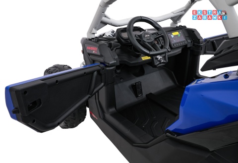 Maverick Turbo RR buggy na akumulator 4x4 - niebieski, 4x200W 24V/14Ah, koła EVA, ekoskóra, LED [DK-CA001.NEW]