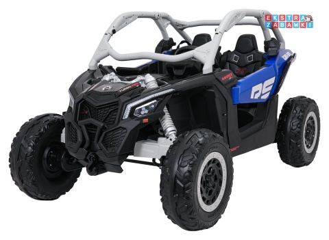 Maverick Turbo RR buggy na akumulator 4x4 - niebieski, 4x200W 24V/14Ah, koła EVA, ekoskóra, LED [DK-CA001.NEW]