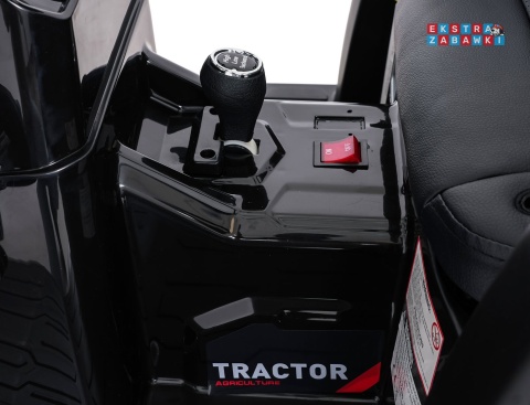 Mega traktor D68 z łyżką na akumulator - zielony, 2x200W, 24V/10Ah, ekoskóra, pilot, LED [JS3158B]